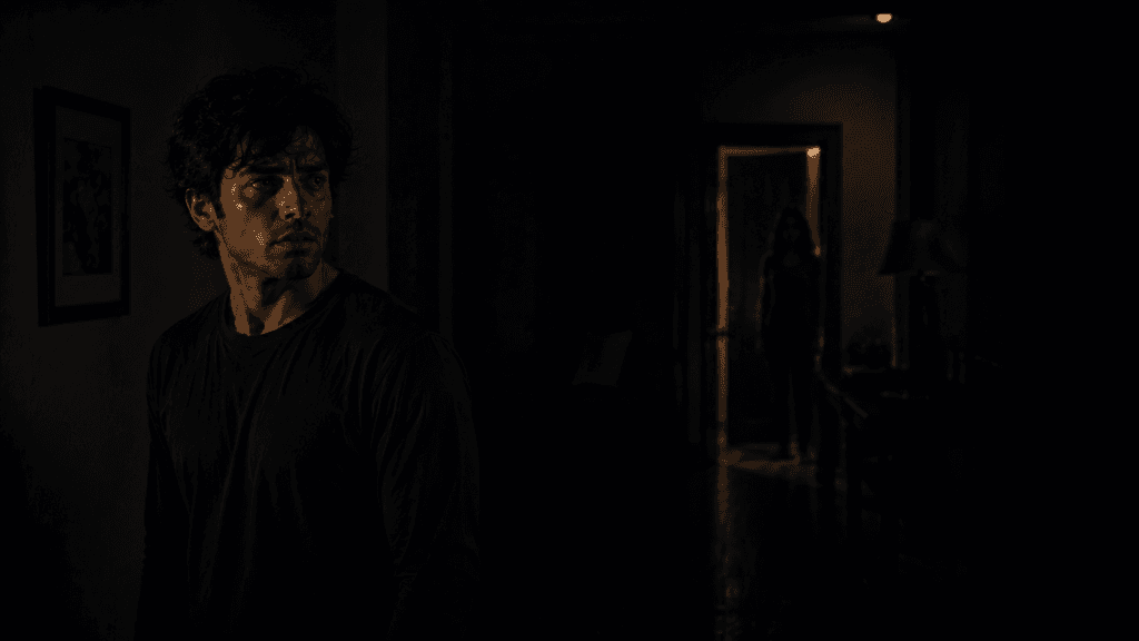Obsession Horror Movie में darkness और shadows से बनाया गया psychological horror