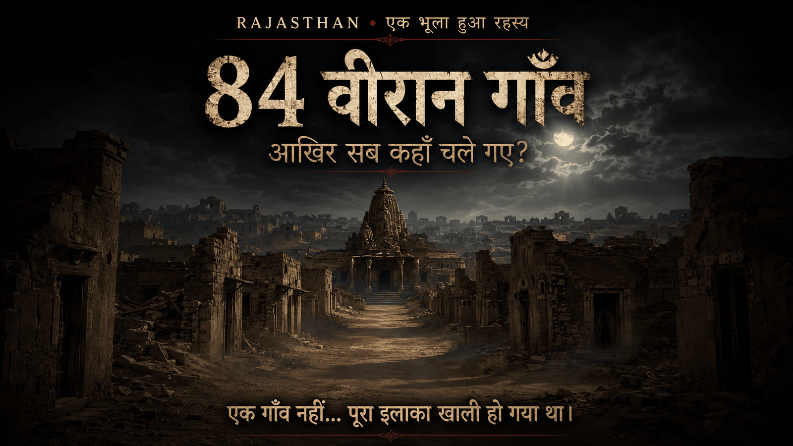 राजस्थान के 84 वीरान गाँव: क्या सच में एक रात में सब गायब हो गए थे?